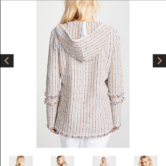 ⭐️⭐️⭐️⭐️⭐️Tory Burch Hollis Baja fringe trim metallic tunic - Picture 3 of 8